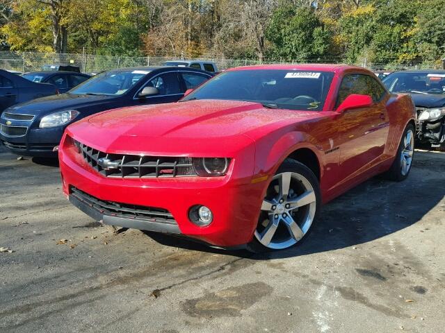 2G1FB1E39C9151984 - 2012 CHEVROLET CAMARO LT RED photo 2