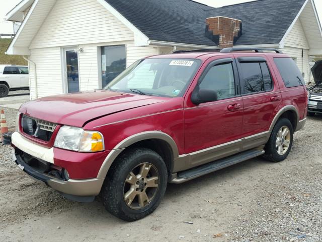 1FMZU74E63ZA15799 - 2003 FORD EXPLORER E RED photo 2