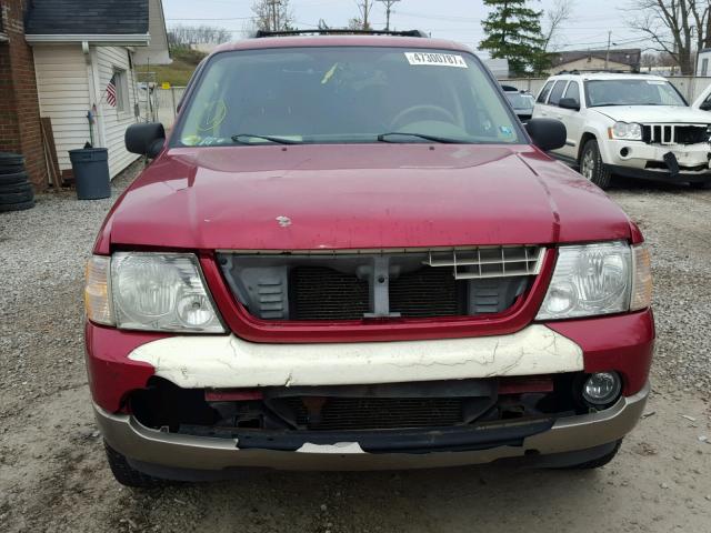 1FMZU74E63ZA15799 - 2003 FORD EXPLORER E RED photo 9