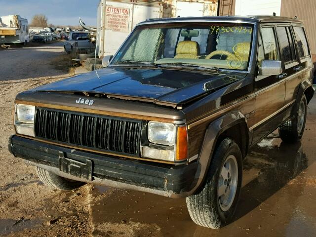 1JCML754XHT042620 - 1987 JEEP WAGONEER L BROWN photo 2