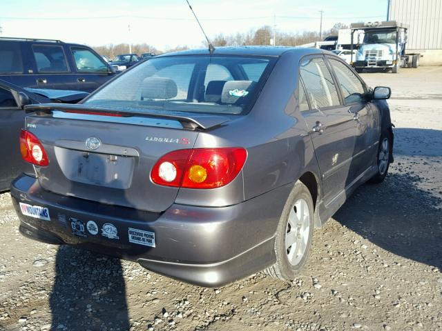 1NXBR32E54Z221421 - 2004 TOYOTA COROLLA GRAY photo 4