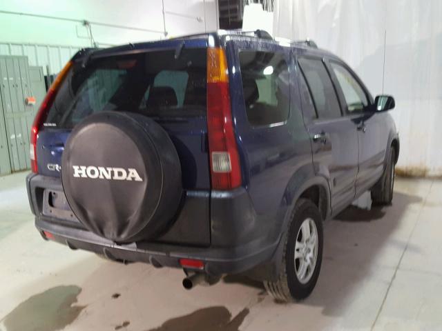 JHLRD78823C003244 - 2003 HONDA CR-V EX BLUE photo 4