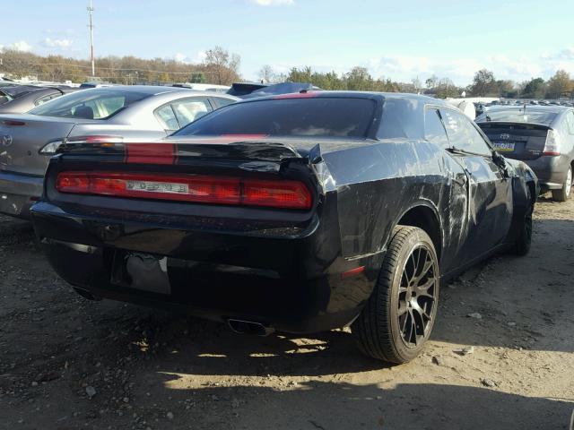 2C3CDYAG8EH213314 - 2014 DODGE CHALLENGER BLACK photo 4