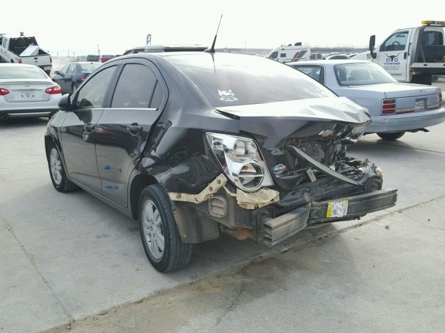 1G1JC5SH2D4230030 - 2013 CHEVROLET SONIC LT 黑色 照片 3