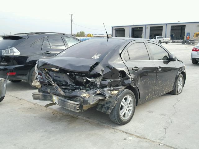 1G1JC5SH2D4230030 - 2013 CHEVROLET SONIC LT 黑色 照片 4
