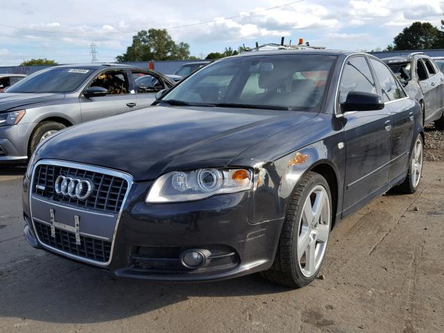 WAUEH78E47A229340 - 2007 AUDI A4 S-LINE BLACK photo 2