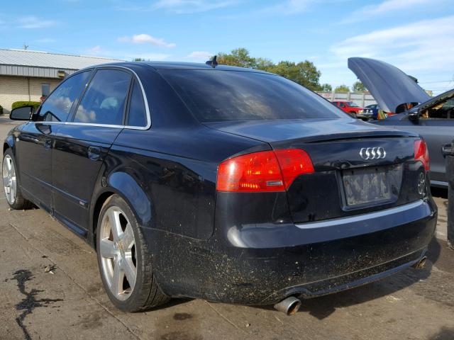 WAUEH78E47A229340 - 2007 AUDI A4 S-LINE BLACK photo 3