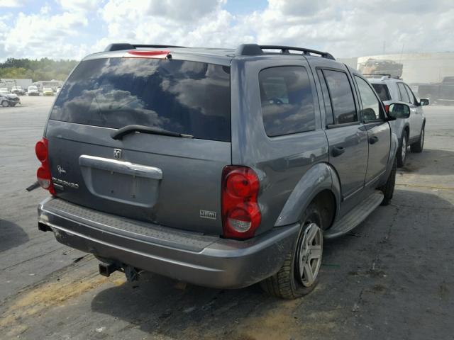 1D4HB58D75F510273 - 2005 DODGE DURANGO LI GRAY photo 4