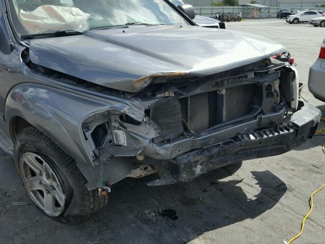 1D4HB58D75F510273 - 2005 DODGE DURANGO LI GRAY photo 9