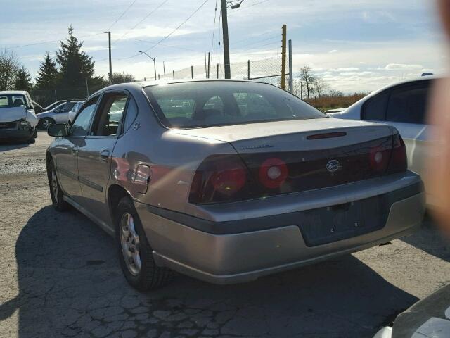 2G1WF52E919338785 - 2001 CHEVROLET IMPALA BEIGE photo 3