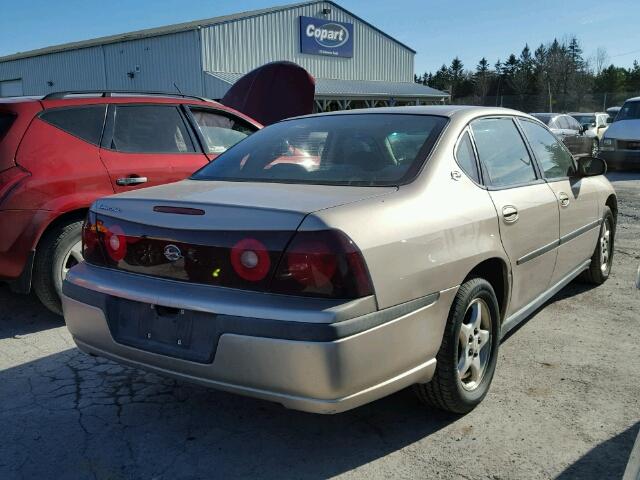 2G1WF52E919338785 - 2001 CHEVROLET IMPALA BEIGE photo 4