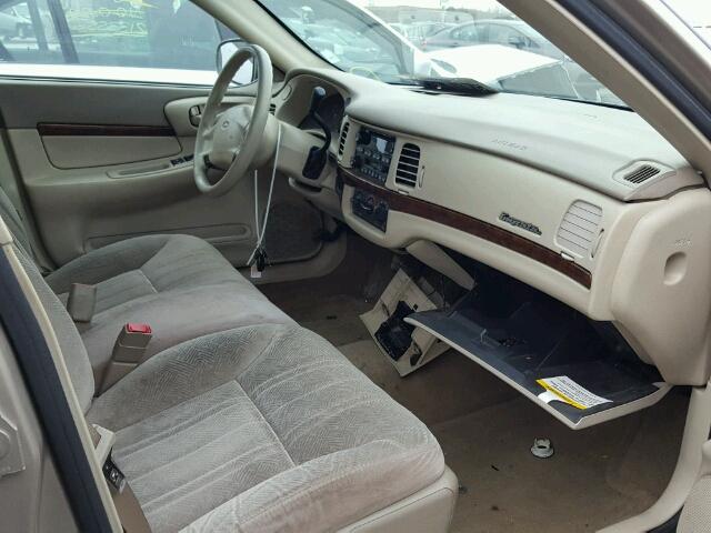 2G1WF52E919338785 - 2001 CHEVROLET IMPALA BEIGE photo 5