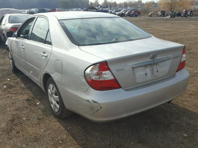 4T1BE32K53U128205 - 2003 TOYOTA CAMRY LE SILVER photo 3