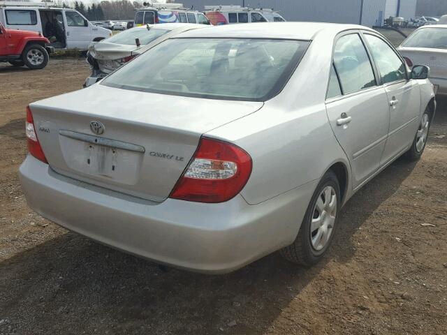 4T1BE32K53U128205 - 2003 TOYOTA CAMRY LE SILVER photo 4