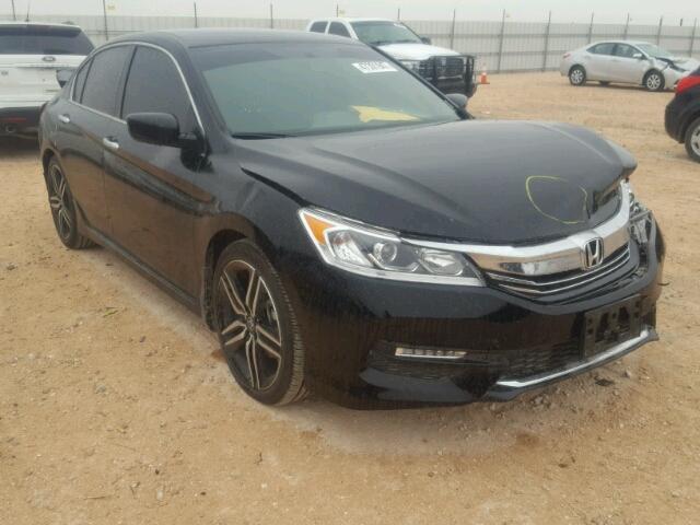 1HGCR2F16HA168778 - 2017 HONDA ACCORD SPO BLACK photo 1