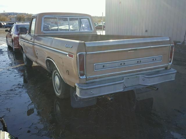 F10HRU80669 - 1974 FORD F-100 PU BROWN photo 3