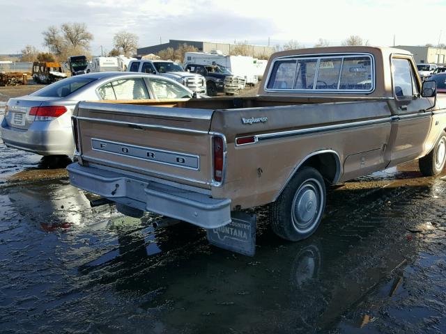 F10HRU80669 - 1974 FORD F-100 PU BROWN photo 4