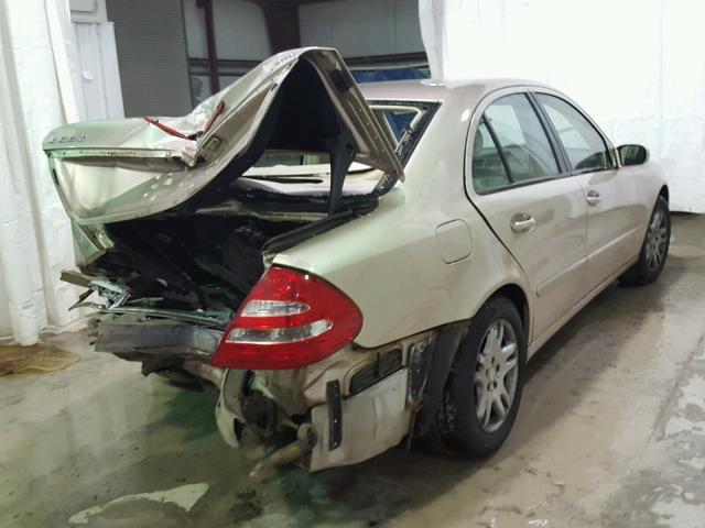 WDBUF82J25X174198 - 2005 MERCEDES-BENZ E 320 4MAT TAN photo 4