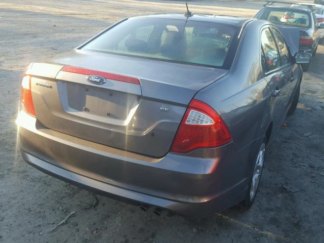 3FAHP0HA4AR236430 - 2010 FORD FUSION SE GRAY photo 4