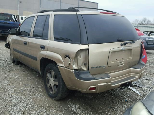 1GNDT13S552282845 - 2005 CHEVROLET TRAILBLAZE BEIGE photo 3