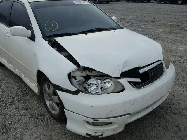 1NXBR32E18Z051029 - 2008 TOYOTA COROLLA CE WHITE photo 9