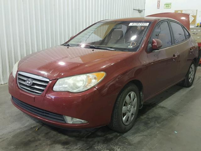 KMHDU46D08U334360 - 2008 HYUNDAI ELANTRA GL MAROON photo 2