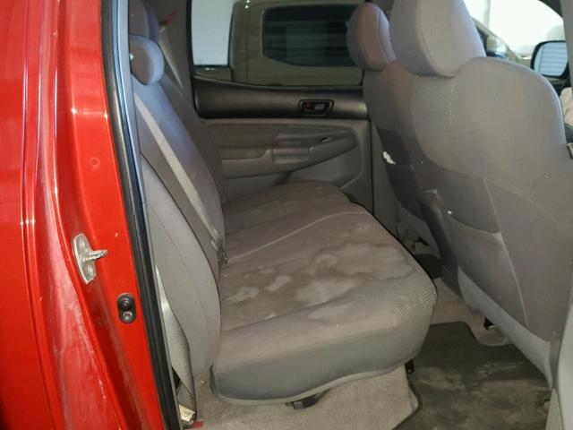 3TMLU4EN4AM048919 - 2010 TOYOTA TACOMA DOU RED photo 6