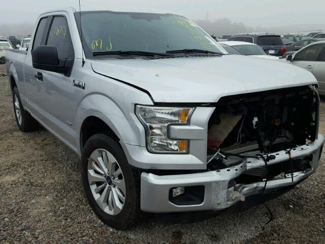 1FTEX1CP9GKE54844 - 2016 FORD F150 SUPER SILVER photo 1