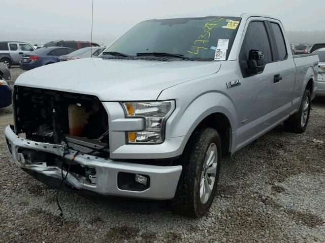 1FTEX1CP9GKE54844 - 2016 FORD F150 SUPER SILVER photo 2