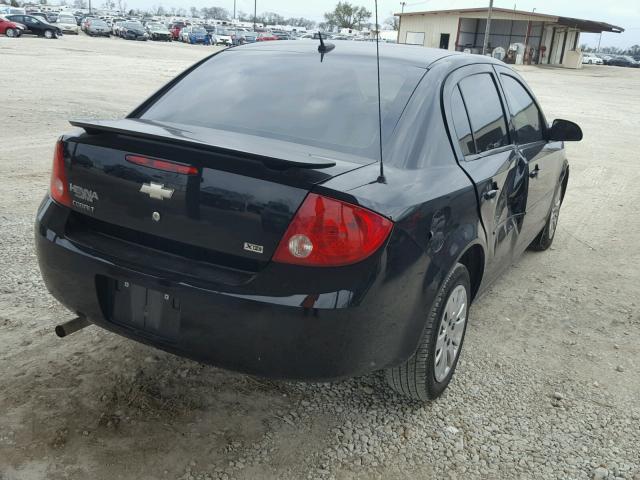 1G1AA5F59A7228940 - 2010 CHEVROLET COBALT LS BLACK photo 4