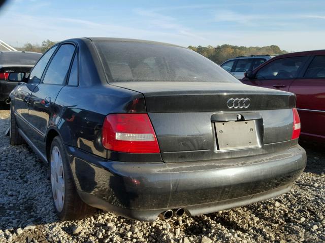 WAUDC28D0YA074677 - 2000 AUDI A4 1.8T QU BLACK photo 3