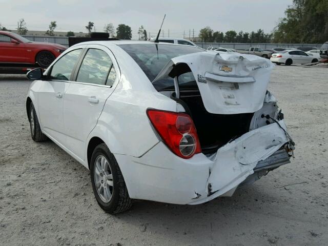 1G1JC5SH4E4224540 - 2014 CHEVROLET SONIC LT WHITE photo 3