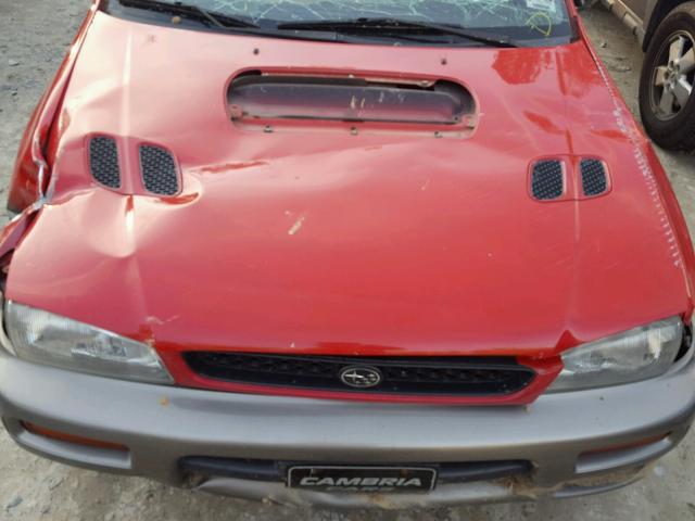 JF1GF485XWH809090 - 1998 SUBARU IMPREZA OU RED photo 7