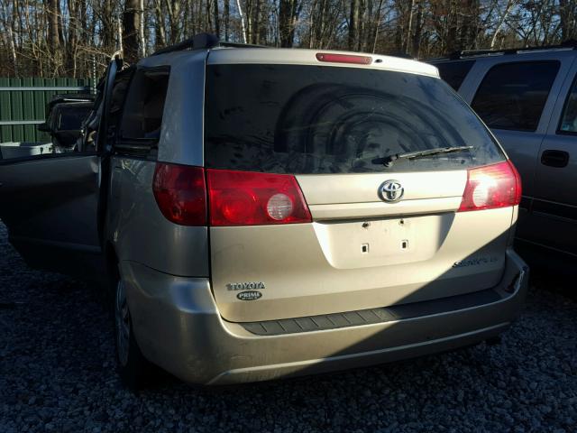 5TDZA23C06S552433 - 2006 TOYOTA SIENNA CE TAN photo 3