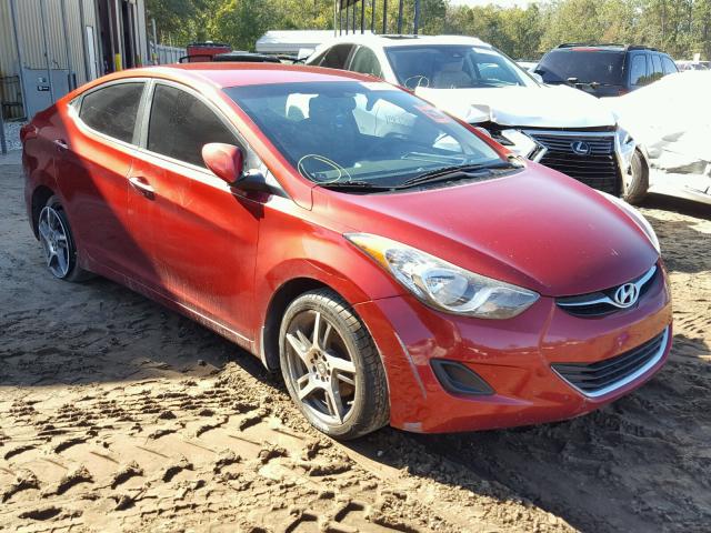 KMHDH4AE9CU315030 - 2012 HYUNDAI ELANTRA GL RED photo 1