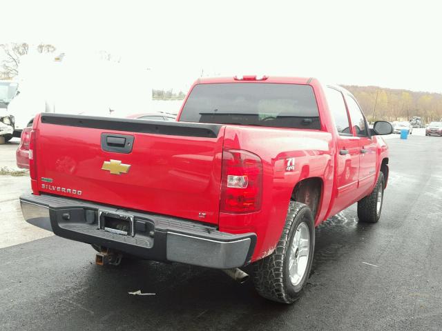 3GCRKSE38AG208706 - 2010 CHEVROLET SILVERADO RED photo 4