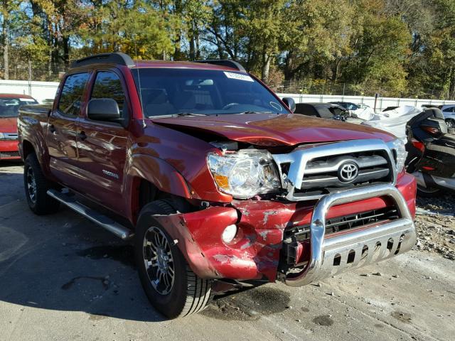 3TMJU62N55M001279 - 2005 TOYOTA TACOMA DOU RED photo 1