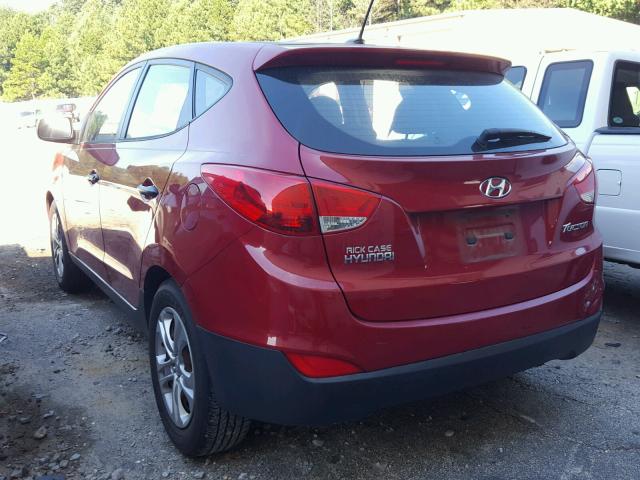 KM8JT3AB2BU263630 - 2011 HYUNDAI TUCSON GL RED photo 3