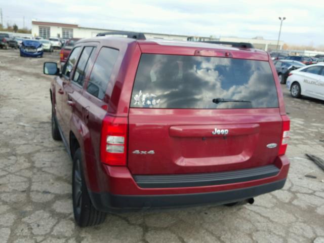 1C4NJRFB2FD121582 - 2015 JEEP PATRIOT LA BURGUNDY photo 3