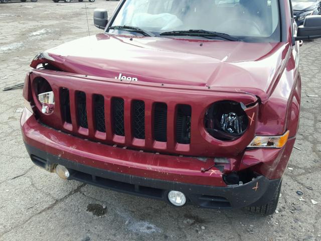 1C4NJRFB2FD121582 - 2015 JEEP PATRIOT LA BURGUNDY photo 9