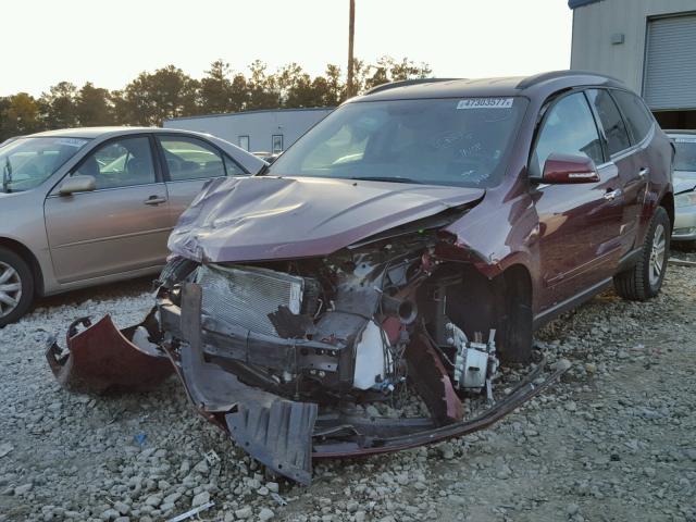 1GNKRHKD0HJ338749 - 2017 CHEVROLET TRAVERSE L RED photo 2