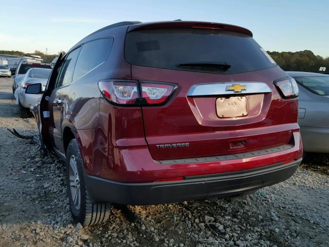 1GNKRHKD0HJ338749 - 2017 CHEVROLET TRAVERSE L RED photo 3