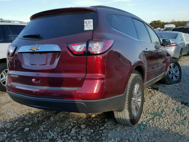 1GNKRHKD0HJ338749 - 2017 CHEVROLET TRAVERSE L RED photo 4