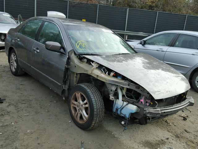 1HGCM56766A071517 - 2006 HONDA ACCORD EX GRAY photo 1