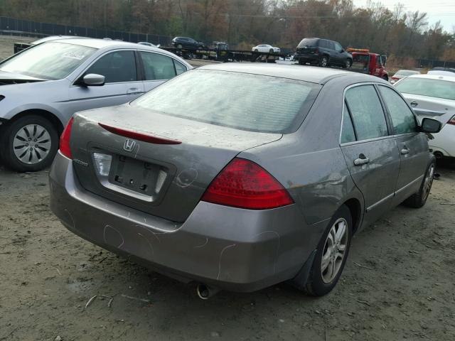 1HGCM56766A071517 - 2006 HONDA ACCORD EX GRAY photo 4