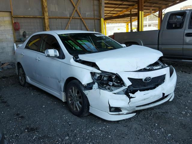 2T1BU4EEXAC500361 - 2010 TOYOTA COROLLA BA WHITE photo 1