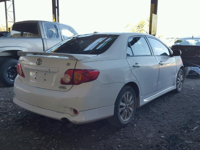 2T1BU4EEXAC500361 - 2010 TOYOTA COROLLA BA WHITE photo 4