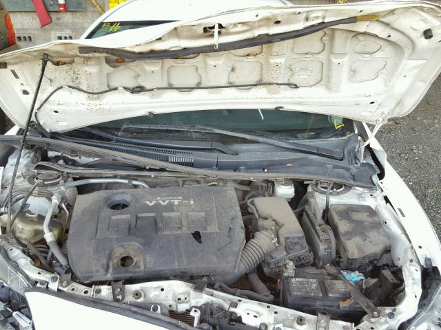 2T1BU4EEXAC500361 - 2010 TOYOTA COROLLA BA WHITE photo 7