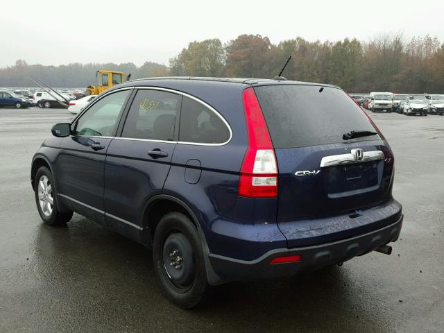 5J6RE48767L000122 - 2007 HONDA CR-V EXL BLUE photo 3