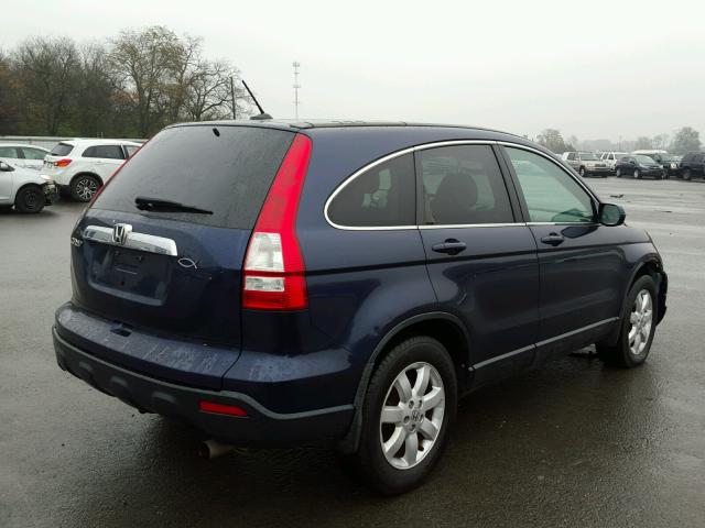 5J6RE48767L000122 - 2007 HONDA CR-V EXL BLUE photo 4